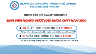 🔔Thông báo kết quả xét học bổng “Sinh Viên nghèo vượt khó Khoa Công Nghệ Thông Tin Năm 2024”