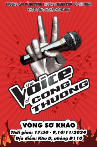 Đăng ký tham gia cuộc thi Tiếng Hát Sinh Viên với tên gọi “The Voice Công Thương”